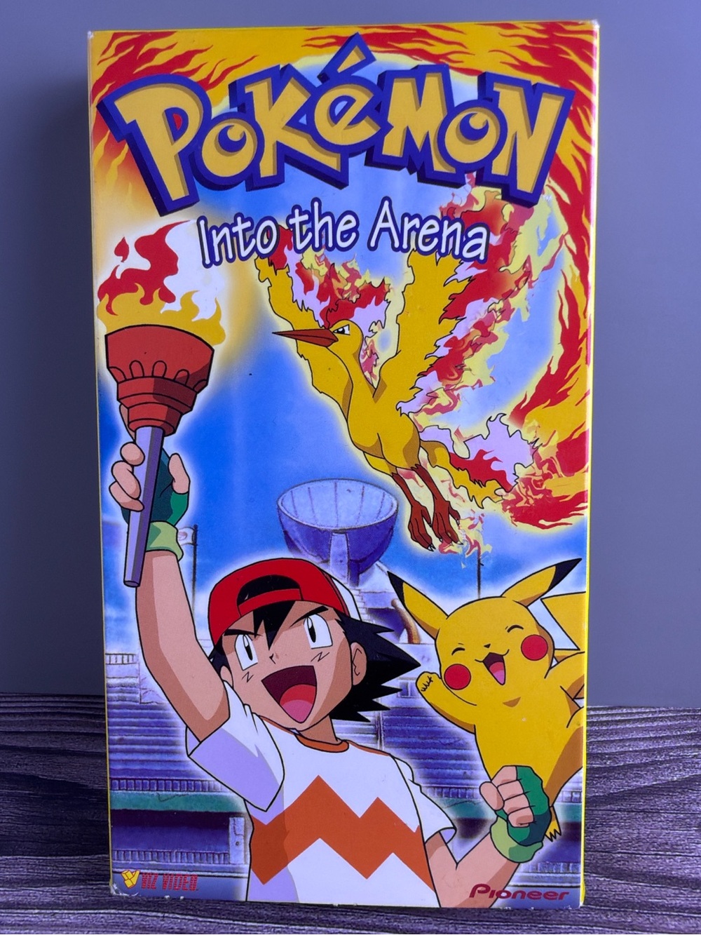 Vintage Pokémon VHS Into the Arena Sleeve Midnight Heroes Tape